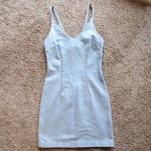 Light blue jean dress